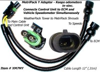 SafetyPass Pro XM7MY MetriPack Y Adapter Cable For Trucks With 2 Speed Sensors. Mostly Found On 2002 - 2008 Trucks.