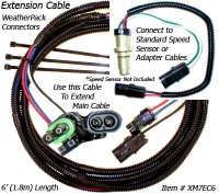SafetyPass Pro Weather-Pack Extension Cables XM7EC6. For permanent installations on Cab-over tractors, Not required for temporary installations.