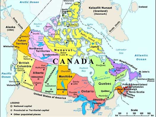 Map Of Yukon Territory